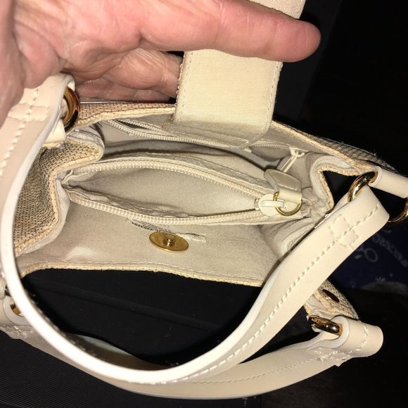 Vintage Rare Mini Estinne Aigner Woven Straw Purse with Leather Trim from the 80 - Picture 8 of 12